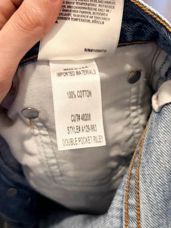 Agolde Double Pocket Riley - Size 25 - Picture 7 of 10